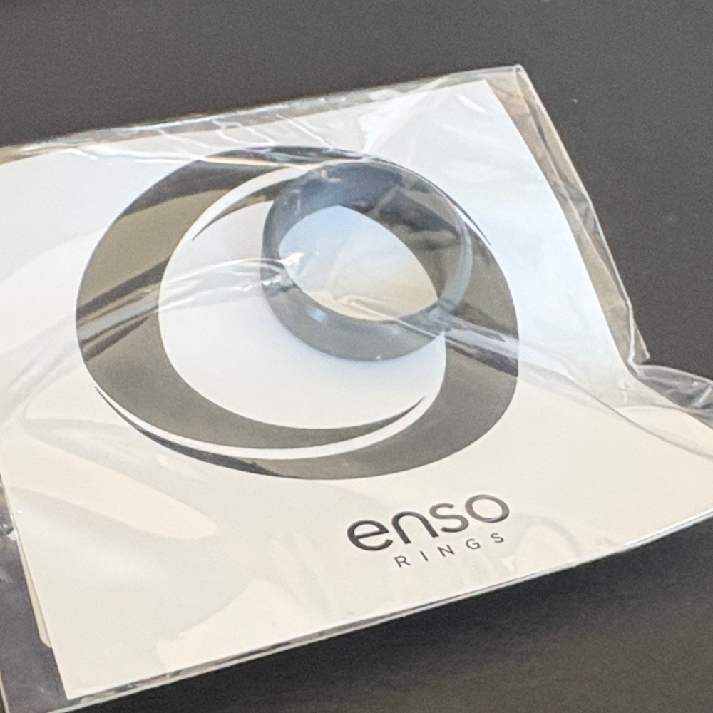 Enso Rings Men's Black Silicone Ring - Classic Comfort